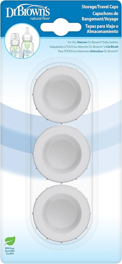 Dr. Brown's Travel and Storage Baby Bottle Caps for Natural Flow and Options+ Baby Bottles - 3-Pa... | Amazon (US)