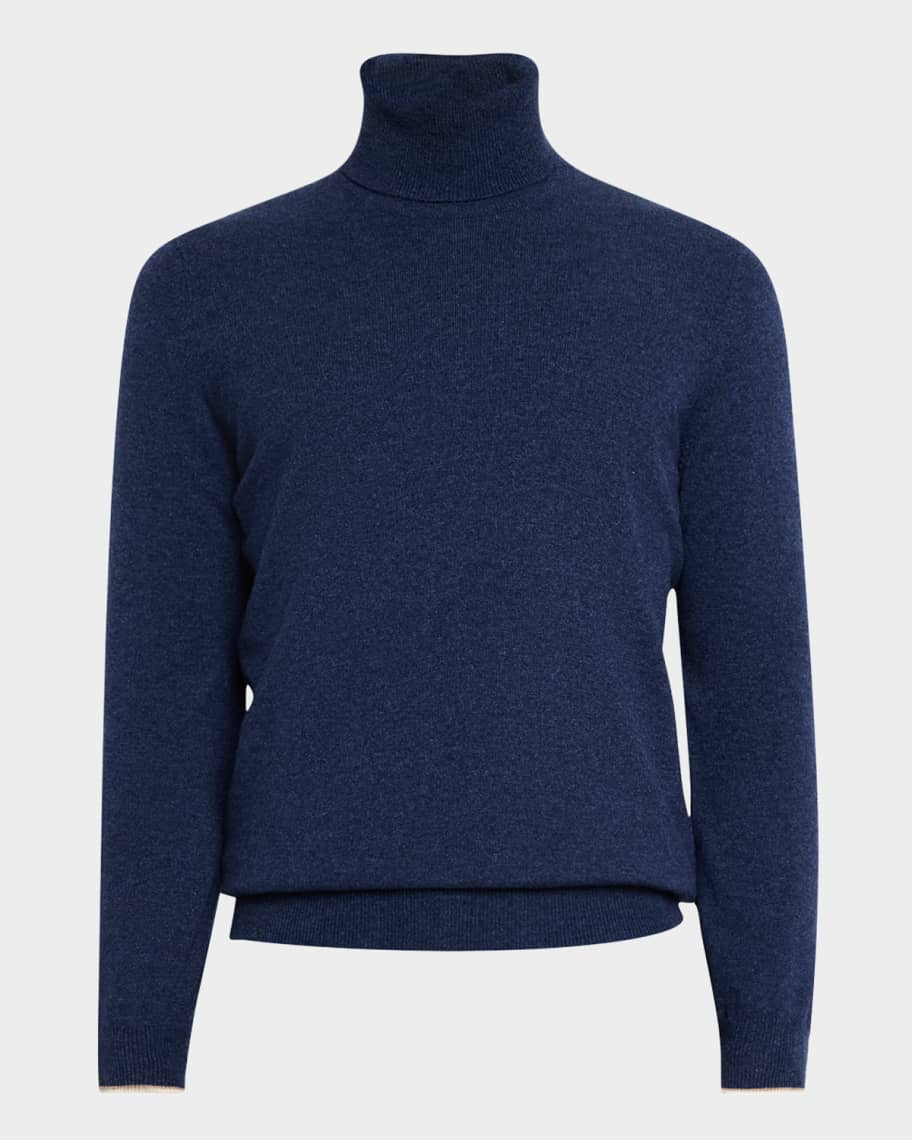 Brunello Cucinelli Men's Cashmere Turtleneck Sweater | Neiman Marcus