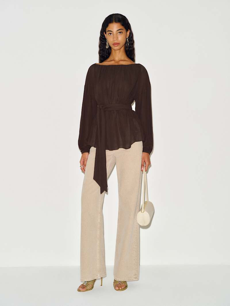 Reformation Isola Top Ivory 0 | Reformation (Global)