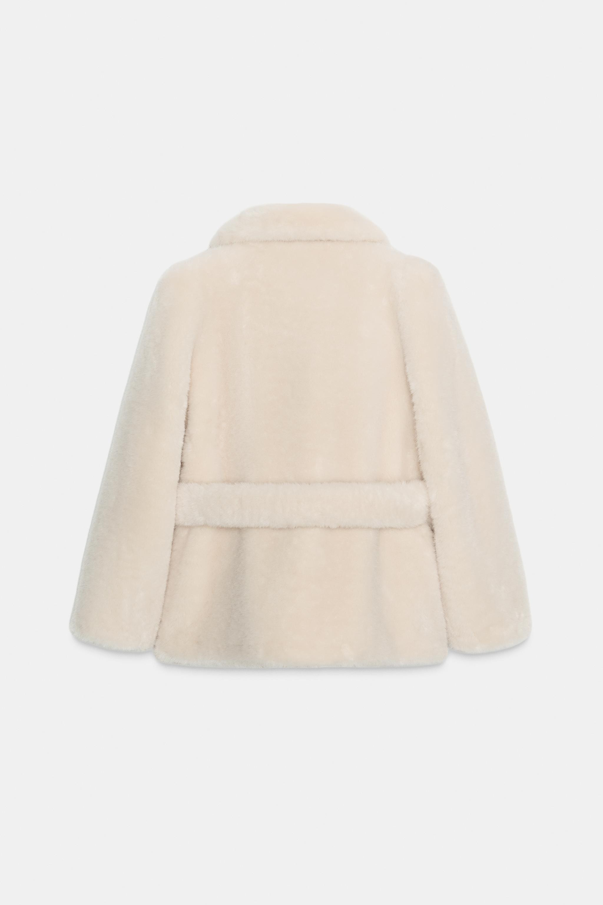 ZW COLLECTION FAUX FUR BELTED COAT | Zara US