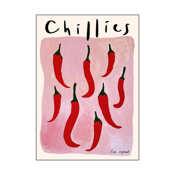 Rose London 'chillies' Print | Trouva (Global)