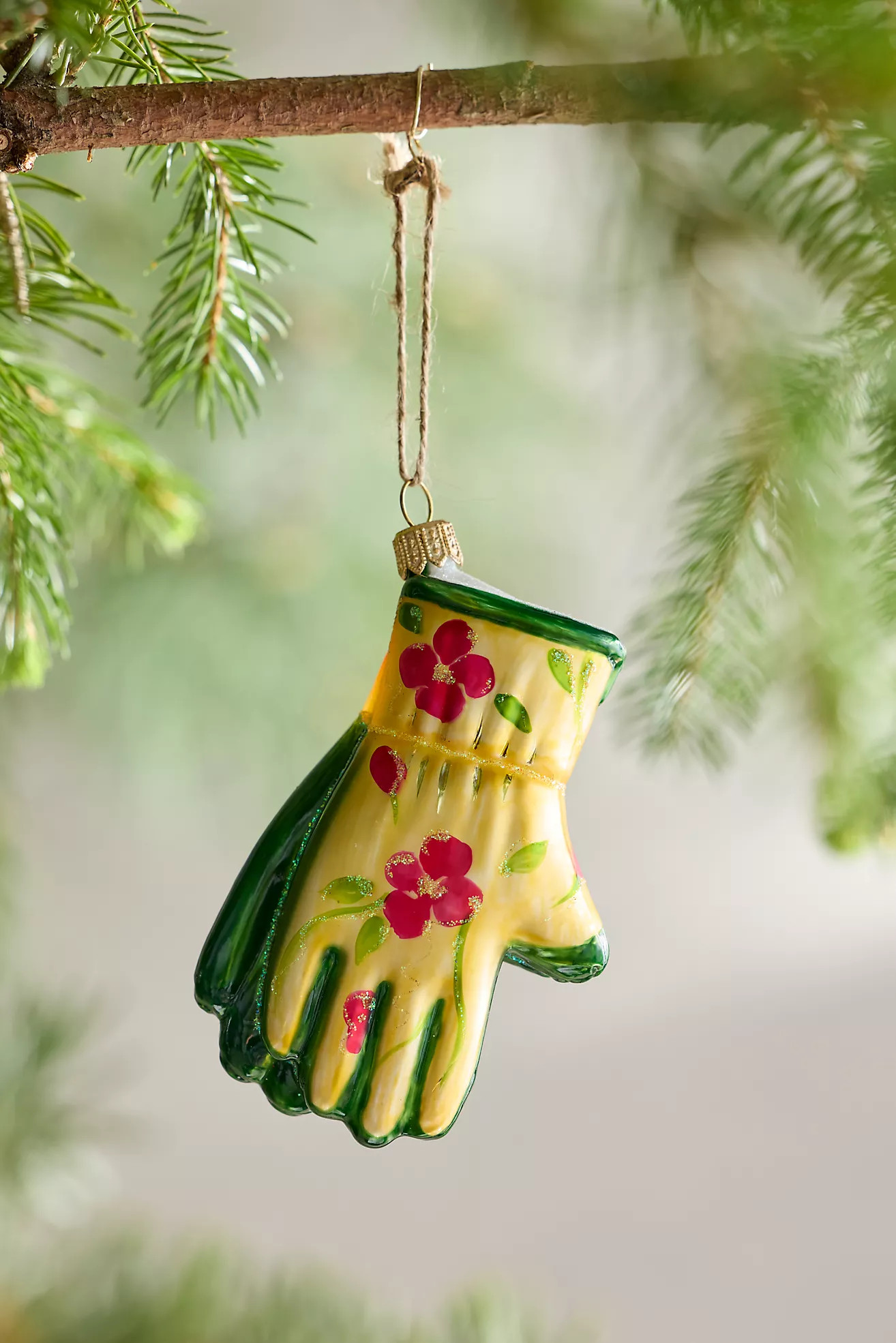 Garden Gloves Glass Ornament | Anthropologie (US)