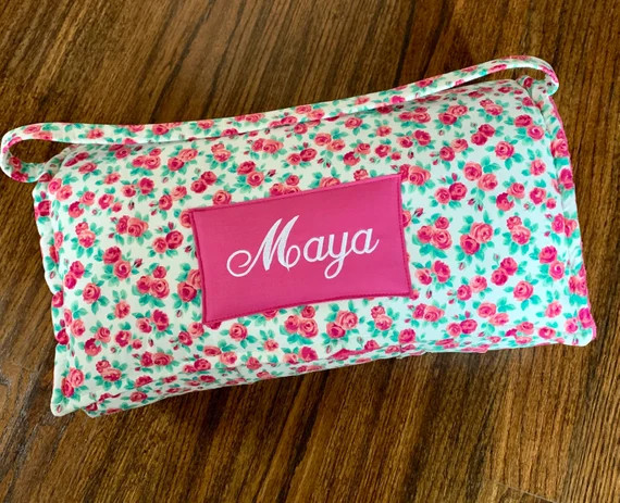 Liberty Ascot Rose Flower Floral Kids Nap Mat & Pink Minky Dot | Etsy | Etsy (US)