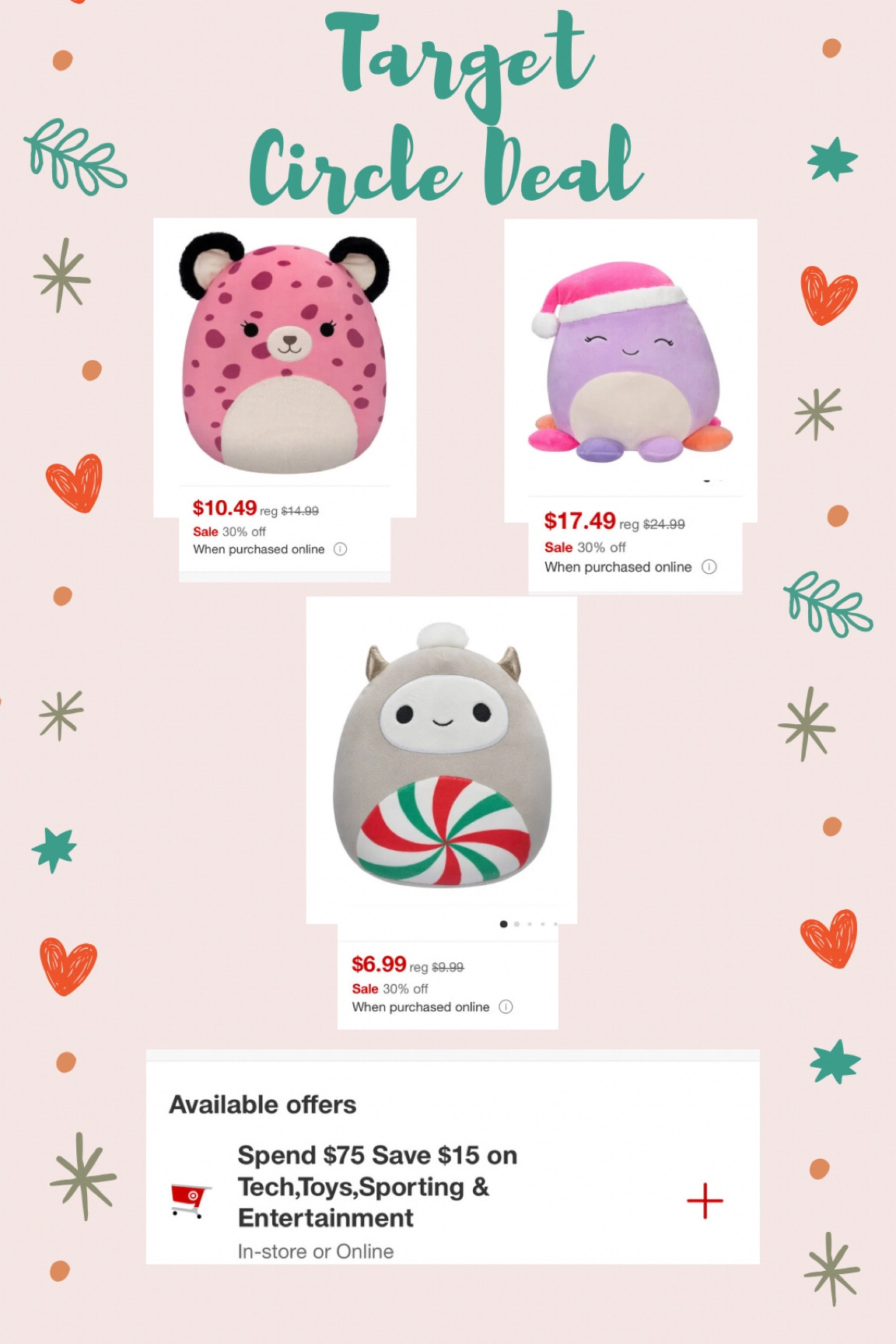 30% off select Squishmallows toys! Target Circle Deal for all the squishmallow lovers! My daughter loves these and they are never on sale! 

#LTKHoliday #LTKGiftGuide #LTKSeasonal