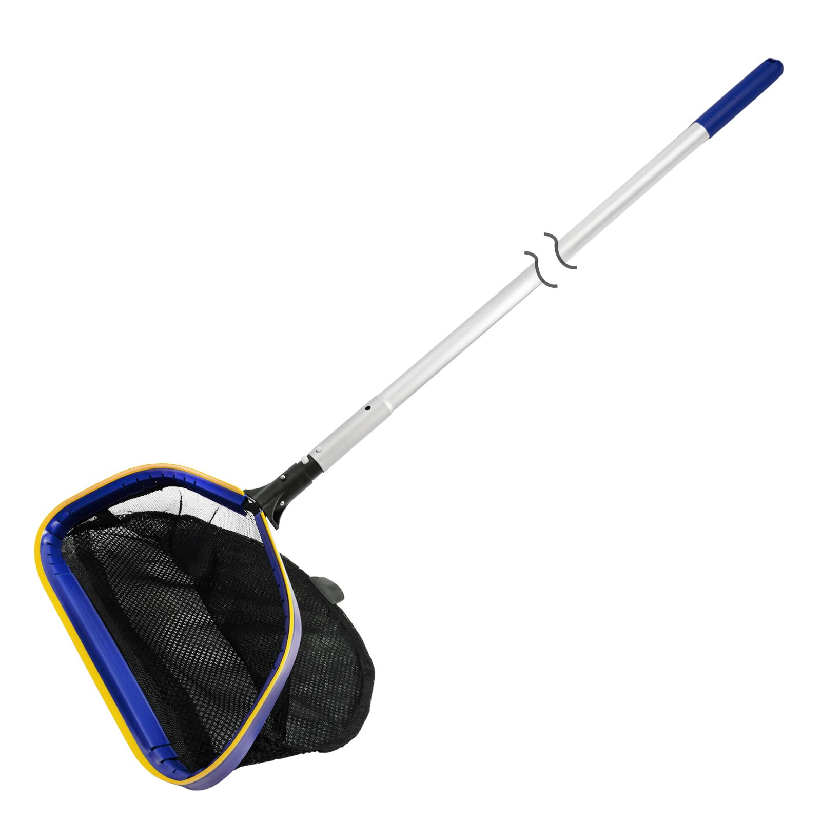 Poolvio Pool Deep Skimmer Net with 3ft - 10ft 1.0mm Thick Adjustable Aluminum Pole & Fine Mesh Ba... | Amazon (US)