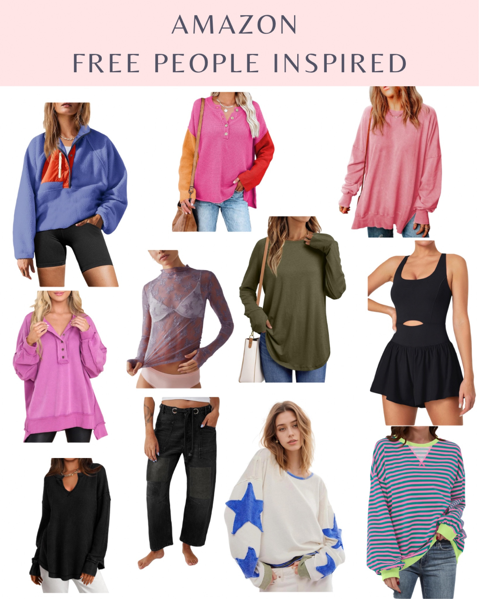 Free People Inspired looks from Amazon! 

#LTKFindsUnder50 #LTKStyleTip #LTKSeasonal