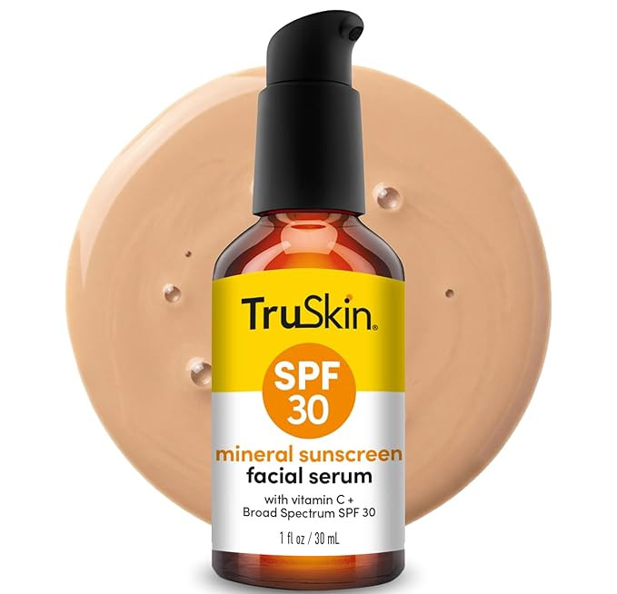 TruSkin Sunscreen Serum for Face - SPF 30 Universal Tinted Mineral Sunscreen Face Serum with Zinc... | Amazon (US)