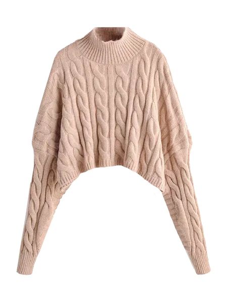 'Jamis' Mock Neck Cropped Sweater (2 Colors) | Goodnight Macaroon