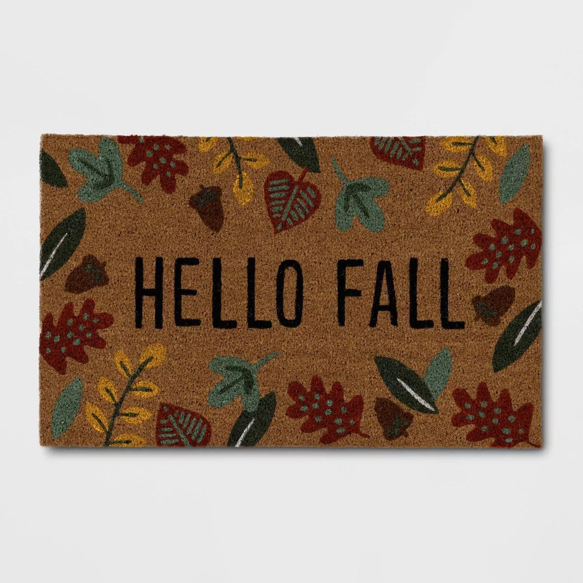 1'6"x2'6" Halloween 'Hello Fall' Coir Doormat Red/Green/Yellow - Hyde & EEK! Boutique™ | Target