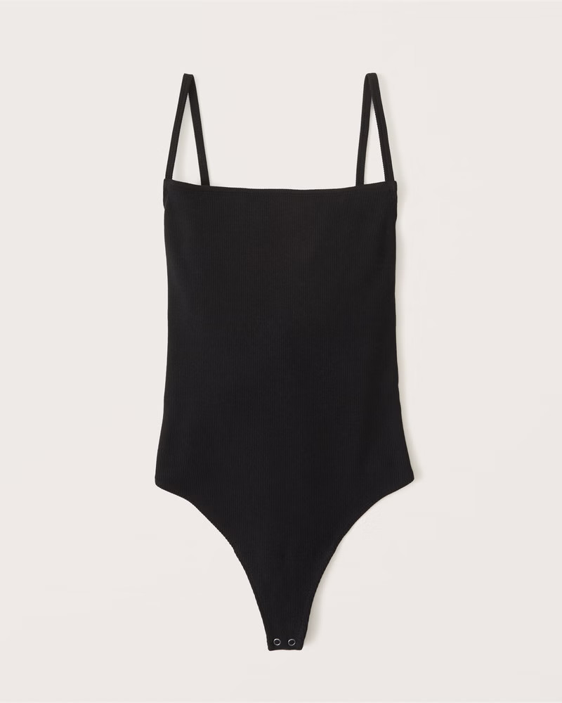 Ribbed Open Back Bodysuit | Abercrombie & Fitch (US)