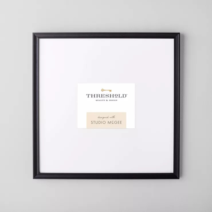 21.49" x 21.49" Matted to 5" x 7" Gallery Single Image Frame Black - Threshold™ designed with S... | Target