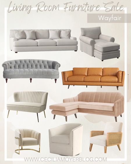 Wayfair furniture sale!  Living room furniture - sofa - couch - accent chair - lounge chair - modern farmhouse - modern style - transitional 

#LTKsalealert #LTKhome
