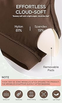 ODODOS Cloud Feeling Y Racerback Sports Bra for Women Wirefree Padded Strappy Yoga Bra | Amazon (US)