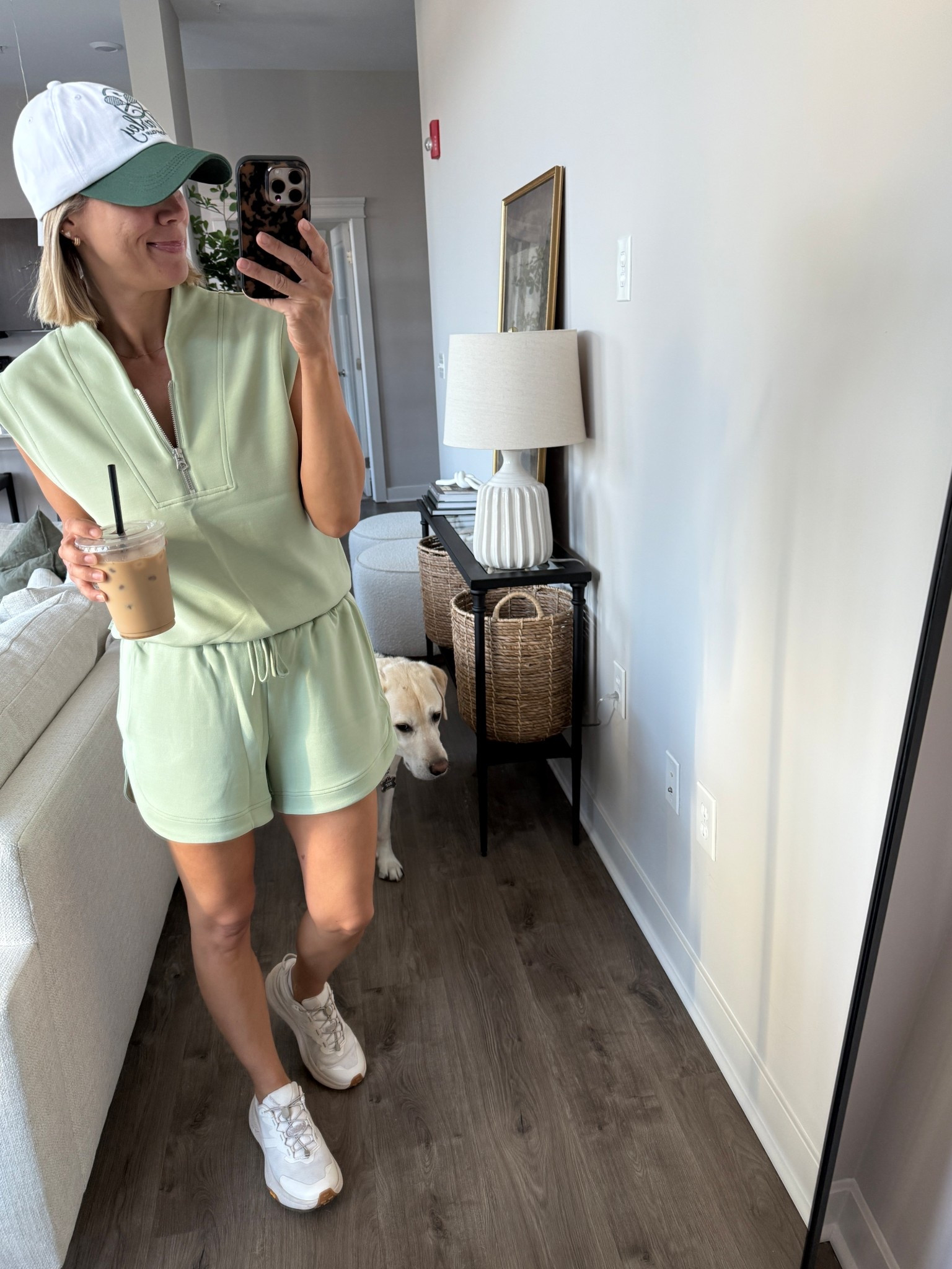 Wearing xs top, small shorts, sneakers tts

#LTKStyleTip #LTKOver40 #LTKActive