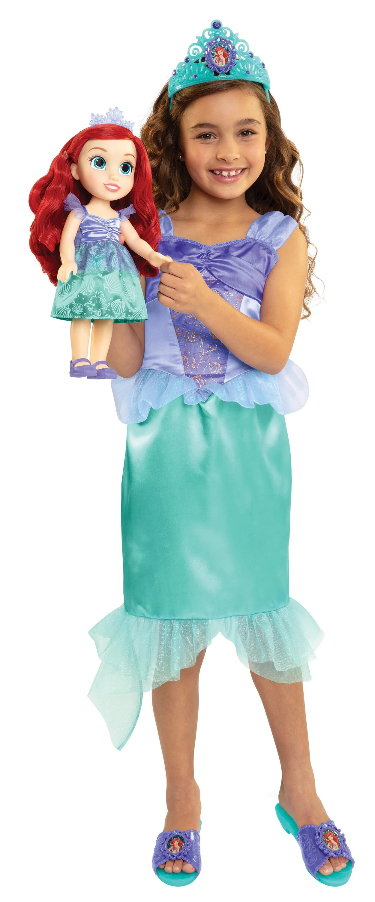 Disney Princess Ariel Doll and Dress Roleplay for Girls Ages 4-6 - Walmart.com | Walmart (US)