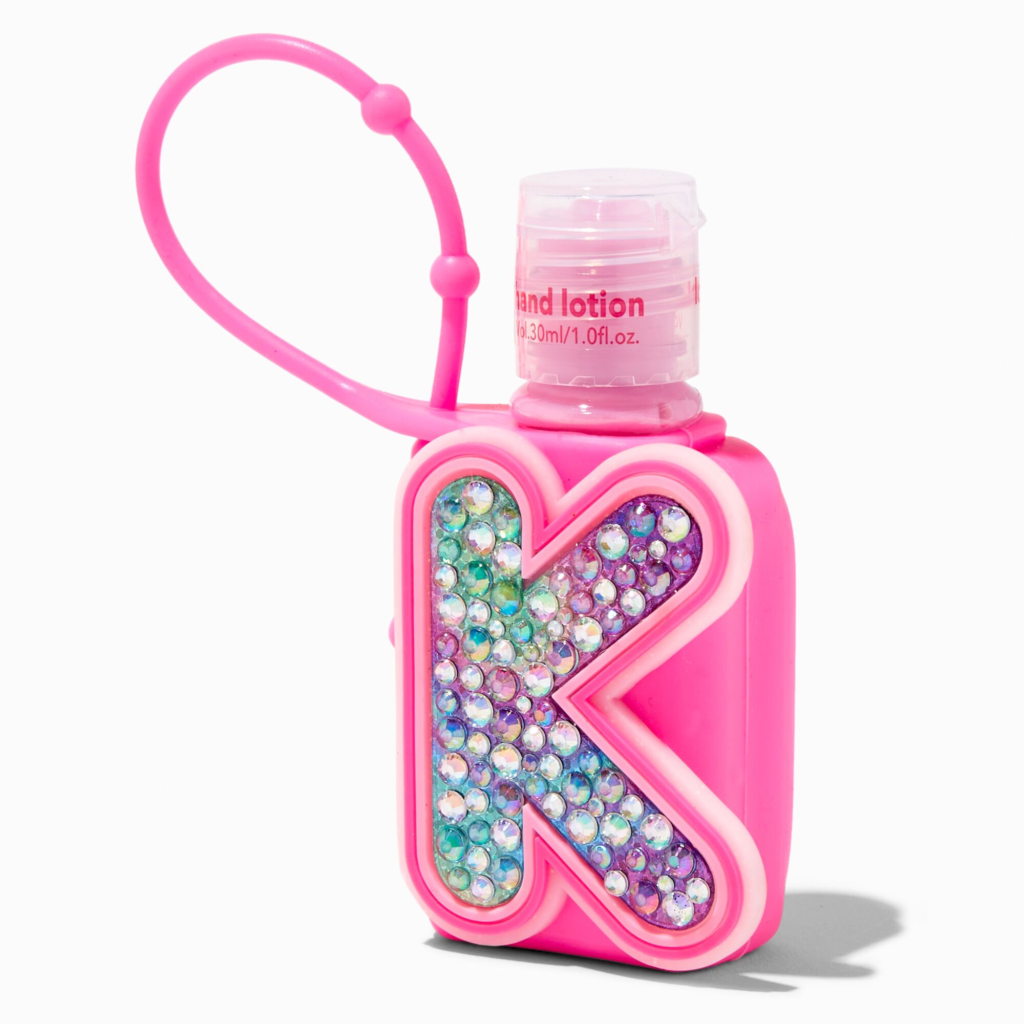 Initial Hand Lotion - Pink, K | Claire's (US)