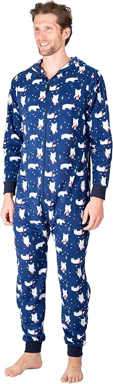 SLEEPHERO Adult Onesie for Men Adult Christmas Onesies Novelty Holiday Onesie Christmas Pajamas | Amazon (US)