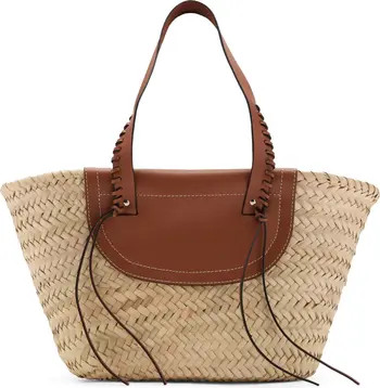 MANGO Large Straw Basket Bag | Nordstrom | Nordstrom