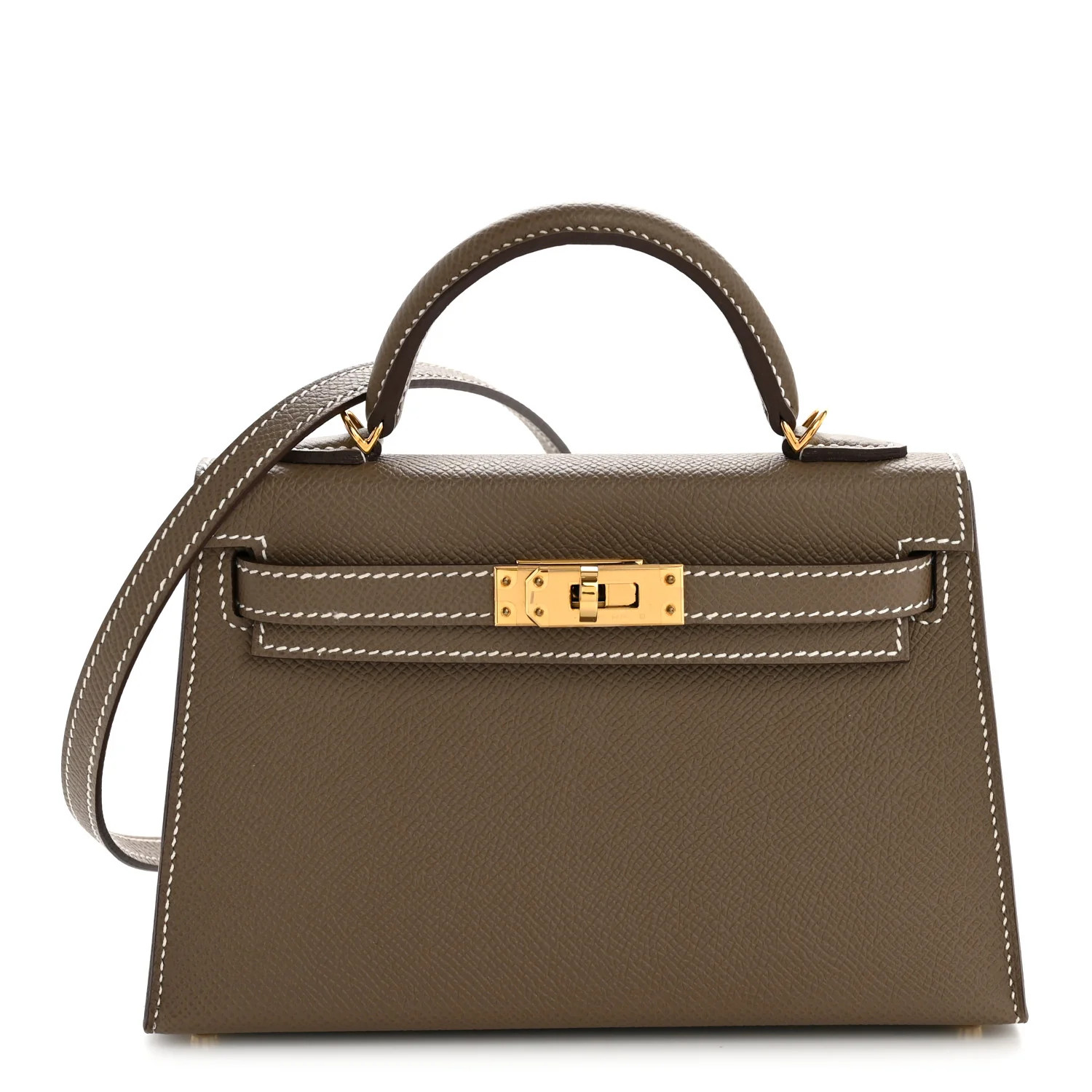 Hermes Epsom Mini Kelly Sellier 20 Etoupe 1877325 | FASHIONPHILE (US)