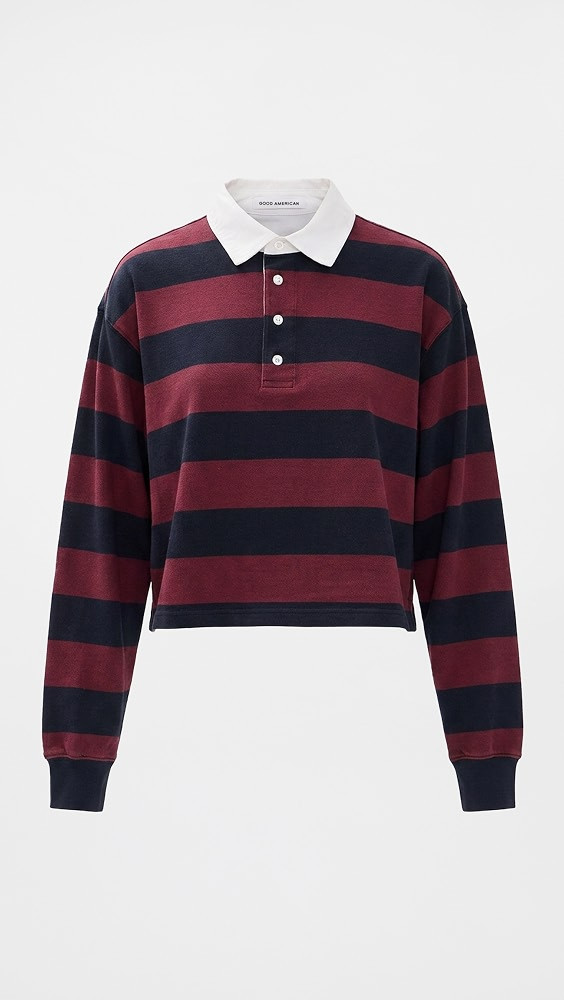 Good American The Cropped Rugby Polo | Shopbop | Shopbop