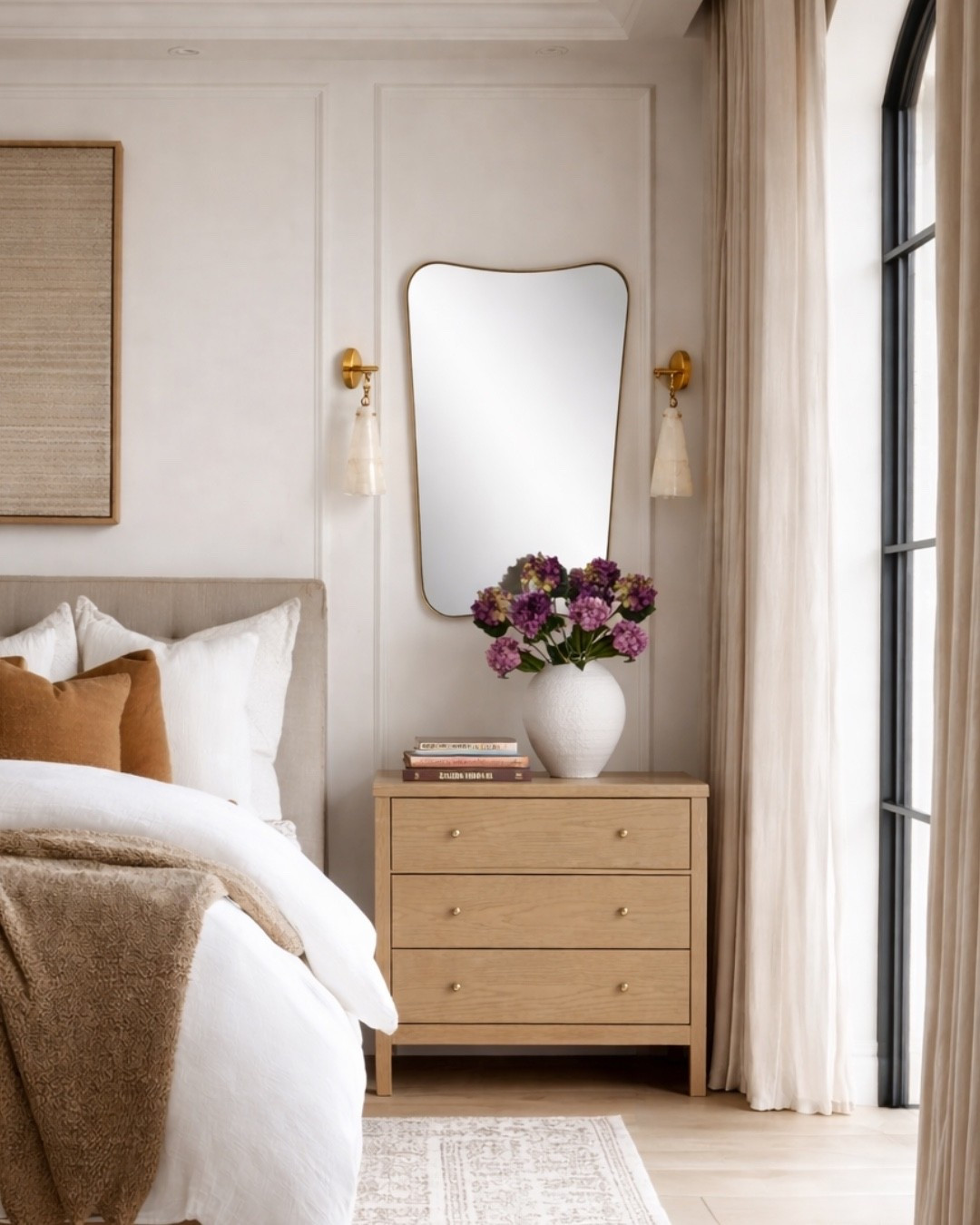 I love adding a mirror behind a nightstand if there aren’t windows as it creates a reflection point that opens up rooms. Love these Joss & Main favorites! 

#LTKHome