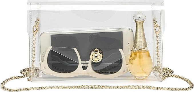 Vorspack Clear Purse for Women Clear Crossbody Bag Cute for Sports Concert Prom Party Present | Amazon (US)