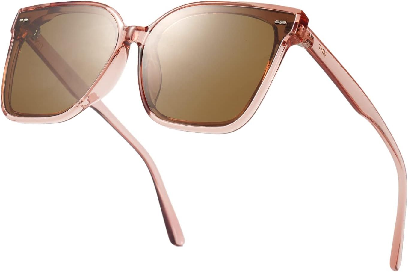 TIJN Polarized Sunglasses Women Men Oversized,UV Protection Sun Glasses Trendy Style,Large Square... | Amazon (US)