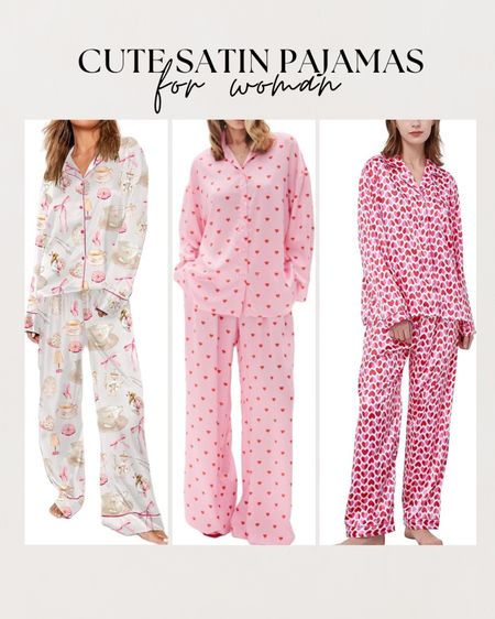 Cute girly pajamas for valentines, vacation or travel #amazonfind #pinkpajamas

#LTKtravel #LTKfindsunder50 #LTKsalealert