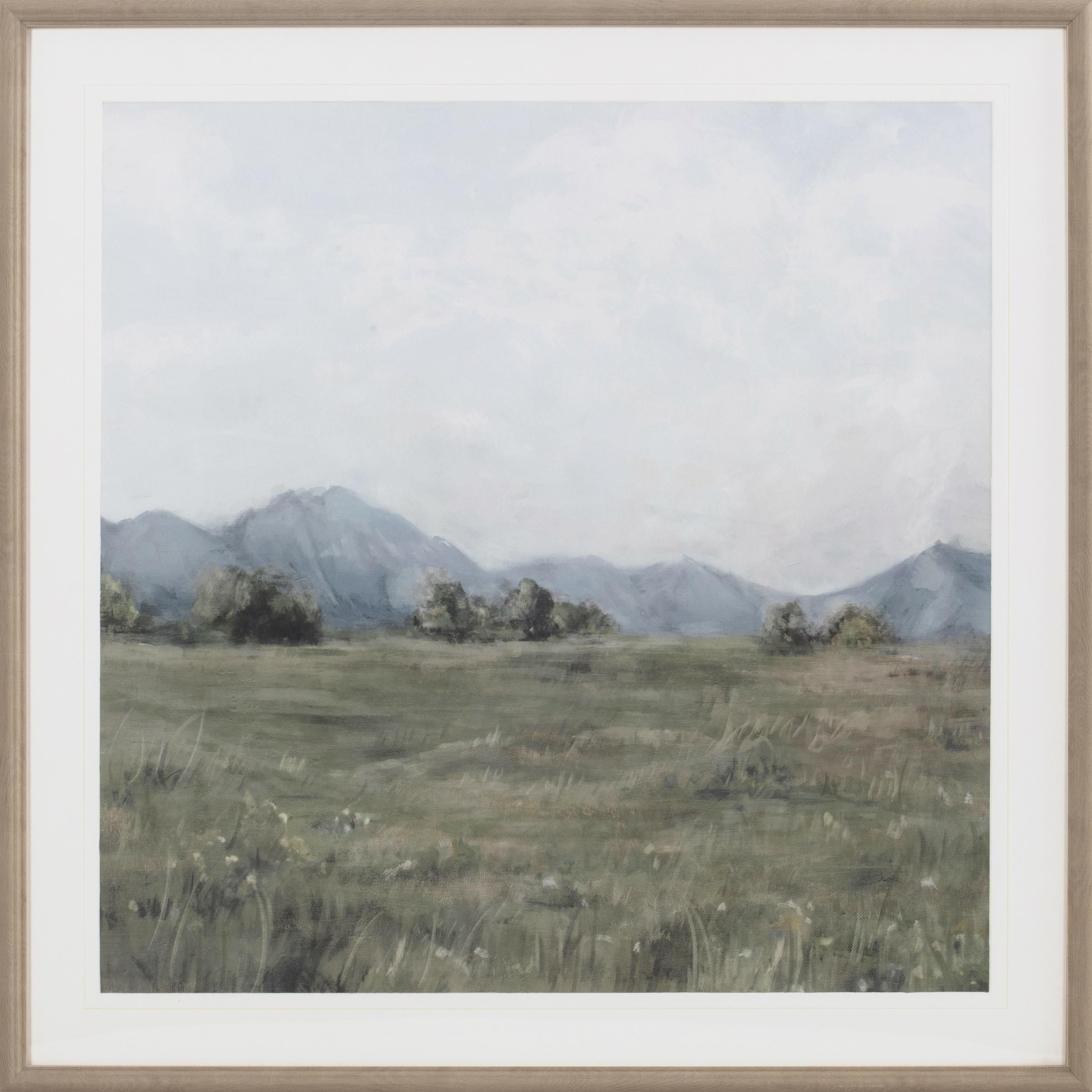 My Texas House Meadow Day Landscape Framed Emb Canvas 30" x 30" | Walmart (US)