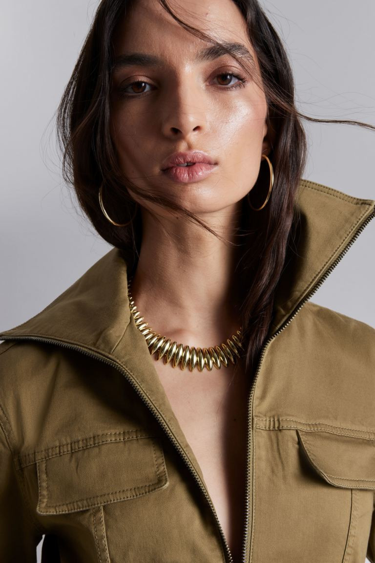 Short Statement Necklace - Gold - Ladies | H&M GB | H&M (UK, MY, IN, SG, PH, TW, HK)