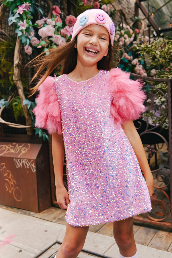 Rose Feather Party Dress | Lola + The Boys