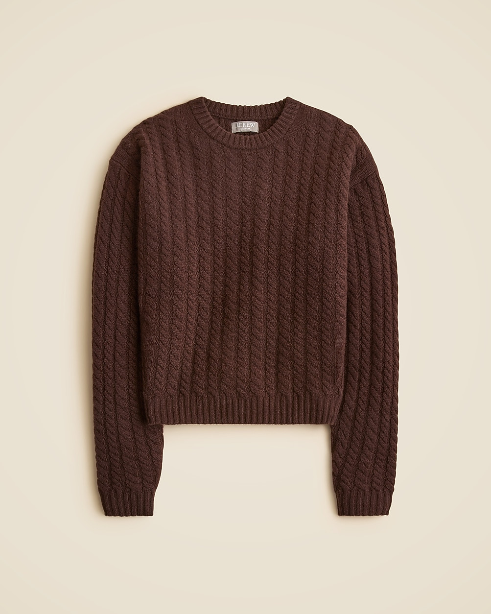 Perfect cashmere cable-knit crewneck sweater | J. Crew US