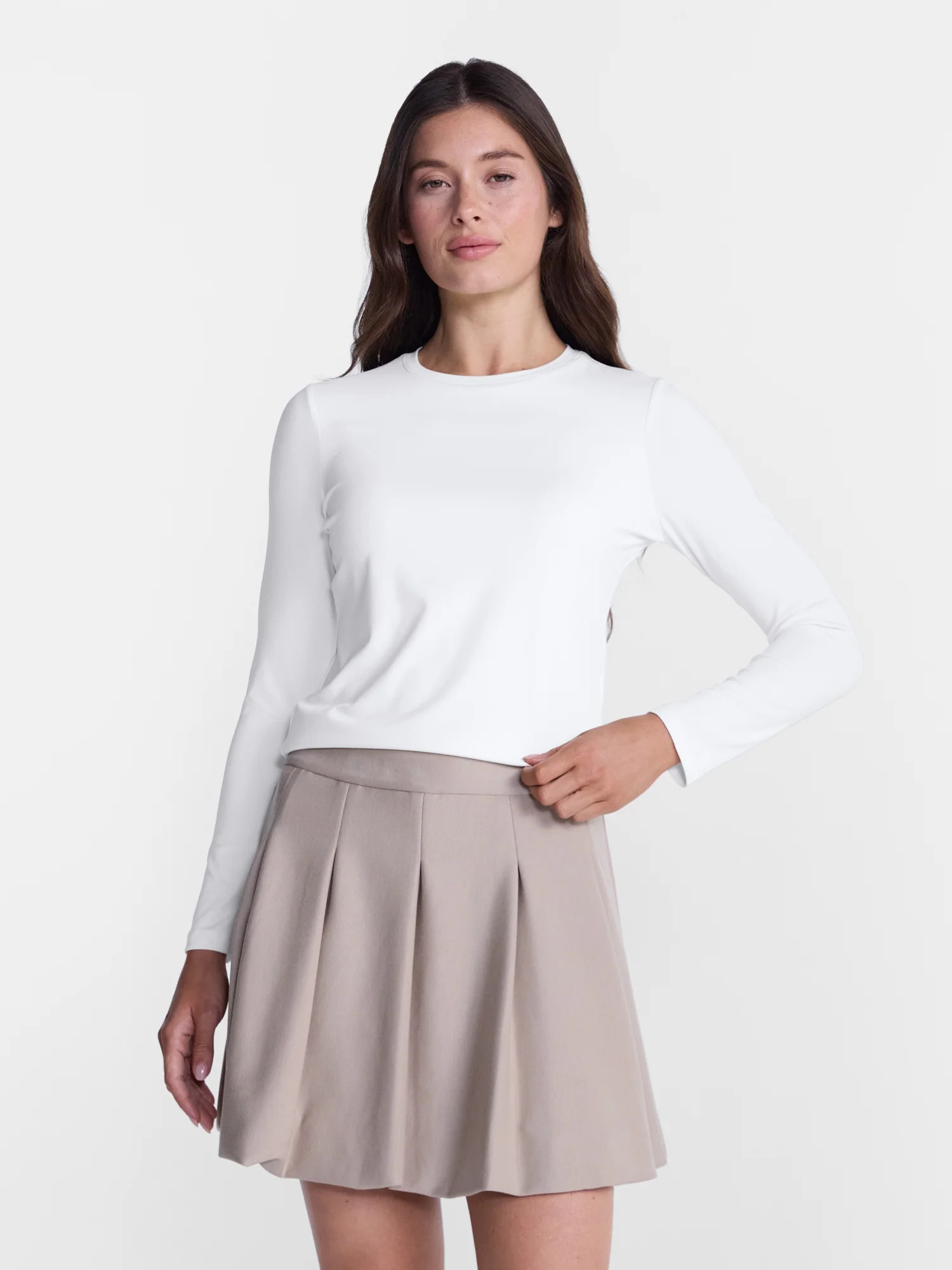 Avia Women’s and Women's Plus SoftSculpt Top with Long Sleeves, Sizes XS-4X | Walmart (US)