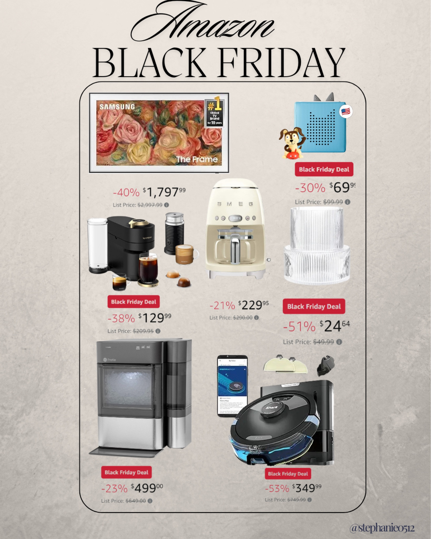 Black Friday deals started early for Amazon #homeappliances #tonies

#LTKSaleAlert #LTKCyberWeek #LTKHoliday