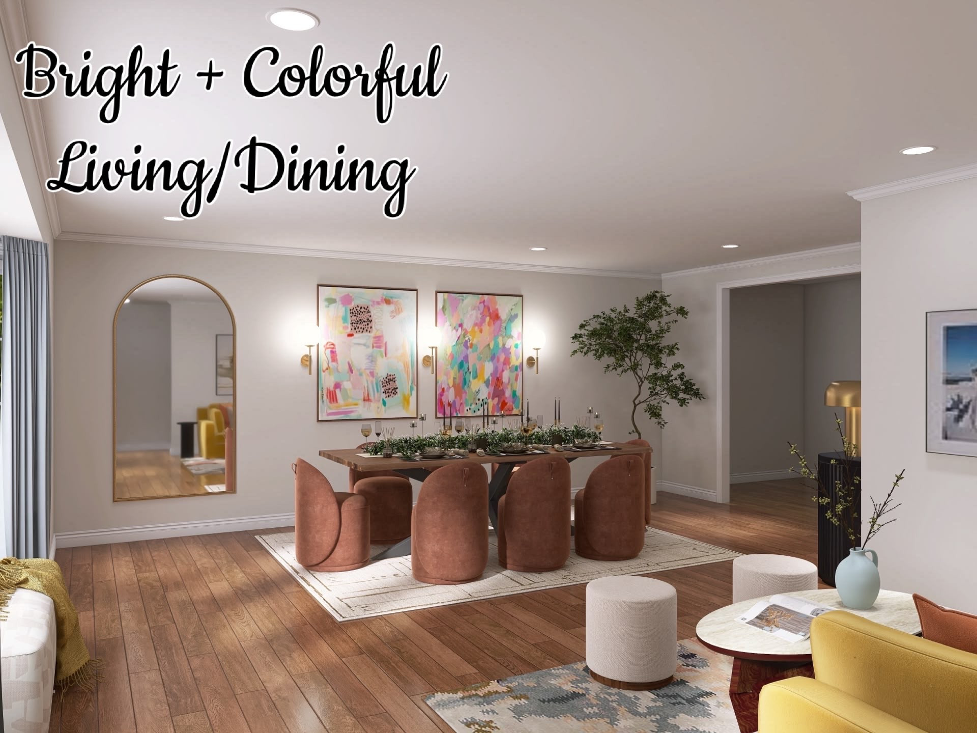 Designed by Olivia
Bright + Colorful Living/Dining

#LTKmomlife #LTKSeasonal #LTKHome