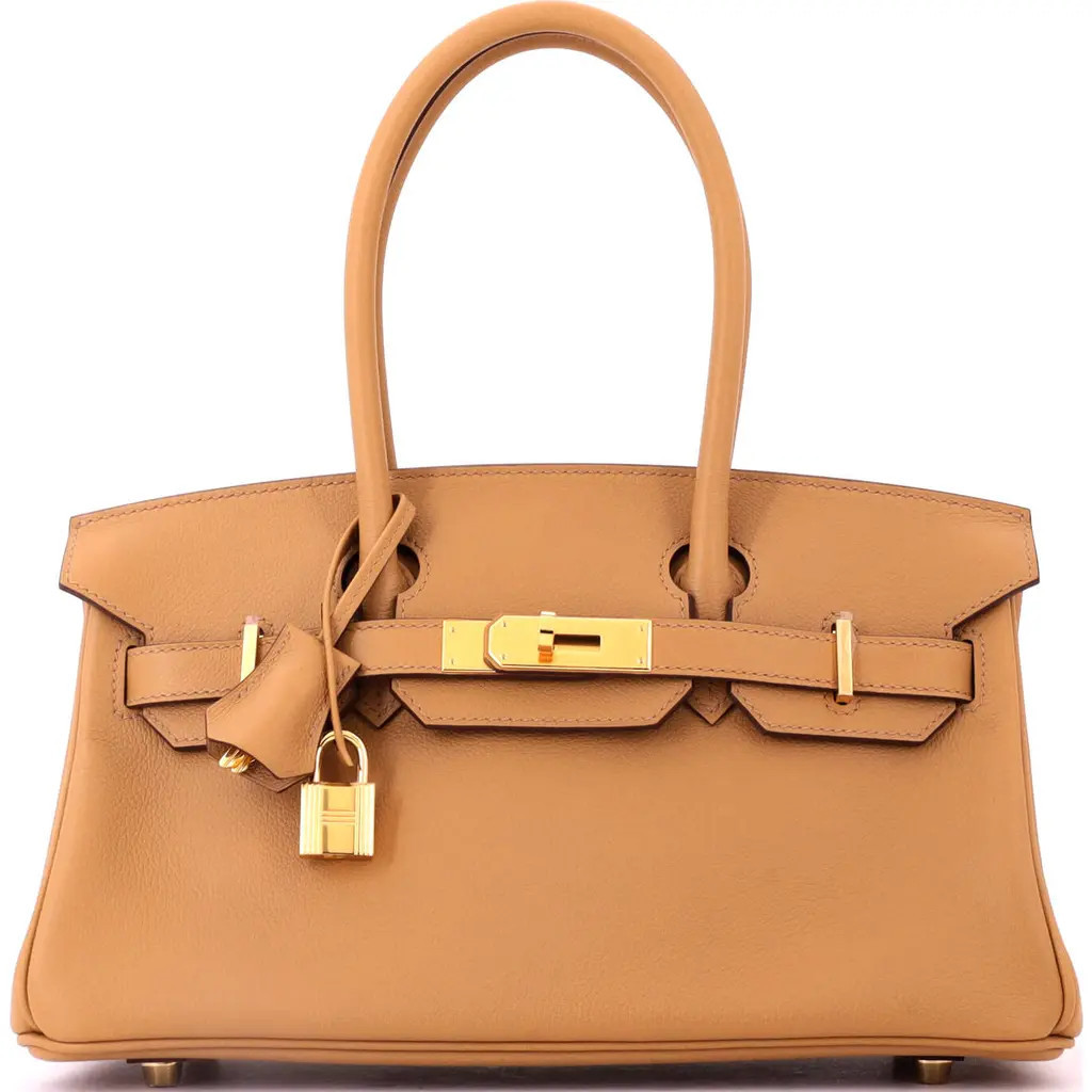 Pre-Owned Hermes Shoulder Light Birkin Bag Evercolor 29 in Biscuit at Nordstrom, Size Small | Nordstrom