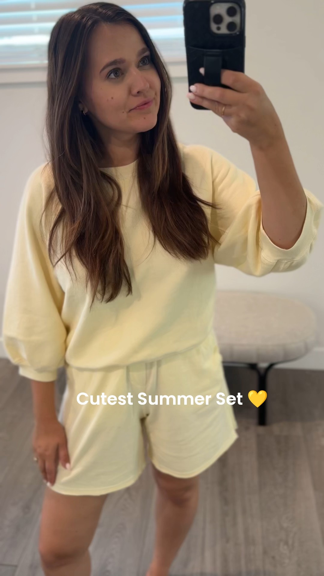 Butter yellow summer sweat set. Wearing a small. 

#LTKTravel #LTKStyleTip #LTKSeasonal