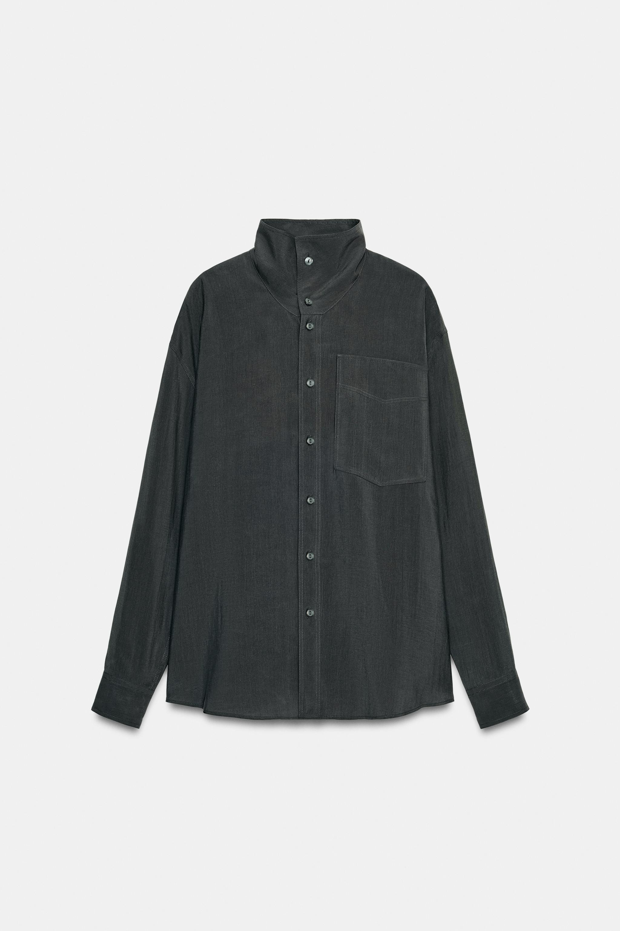 ZW COLLECTION OVERSIZE FLOWING SHIRT | Zara UK