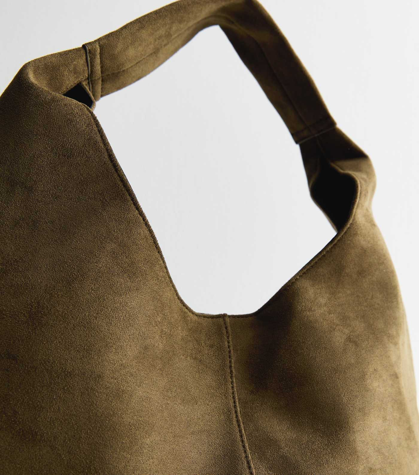 Khaki Faux Suede Shoulder Bag
						
						Add to Saved Items
						Remove from Saved Items | New Look (UK)