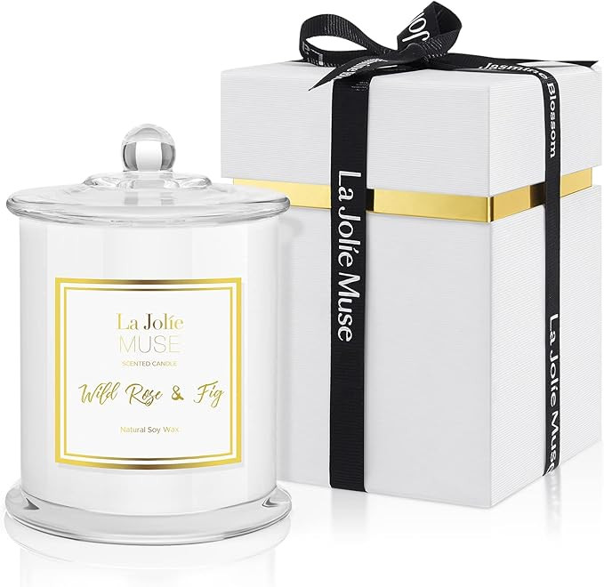 LA JOLIE MUSE Wild Rose Fig Scented Candle, Candles Gifts for Women, Candles for Home Scented | Amazon (US)