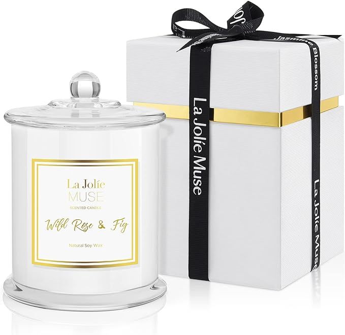 LA JOLIE MUSE Wild Rose Fig Scented Candle, Candles Gifts for Women, Candles for Home Scented | Amazon (US)