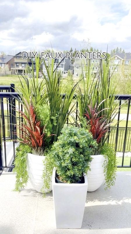 I made these diy faux planters for our patio and loved how they turned out! Tagging some similar plants do you can make your own 

#LTKunder50 #LTKhome #LTKSeasonal