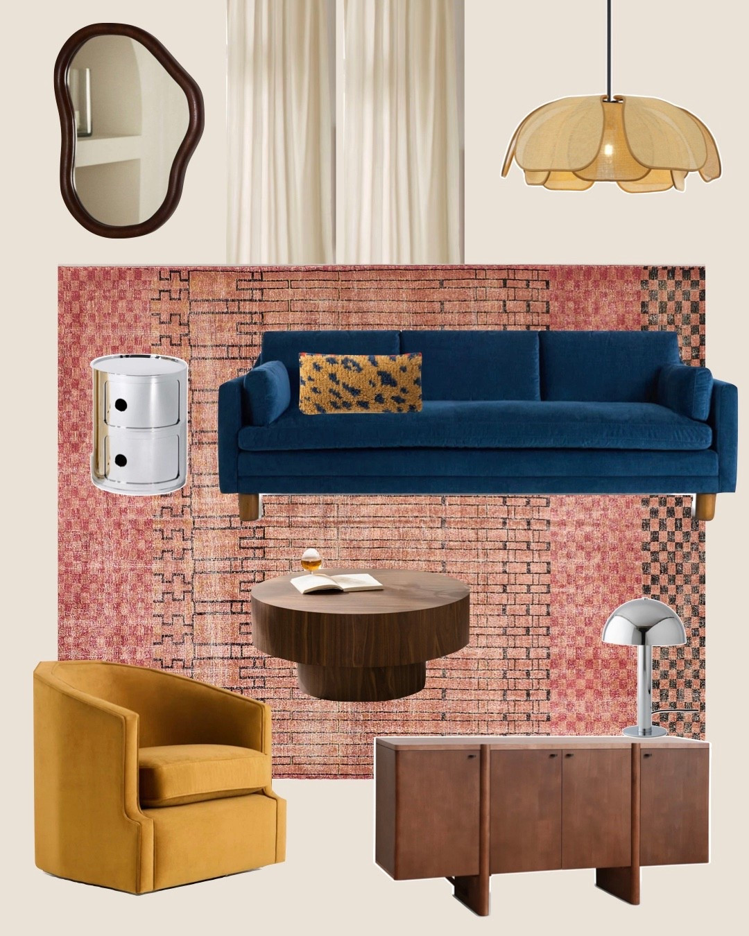 Love the Oscar sofa styled out like this:)