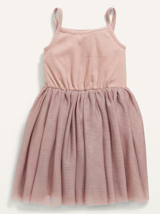 Sleeveless Rib-Knit Tutu Dress for Toddler Girls | Old Navy (US)