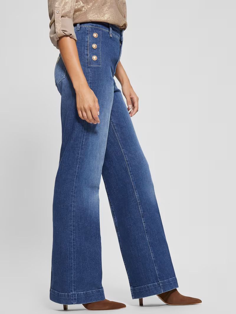 Eco Faye Sailor Flared Jeans | Guess (US)