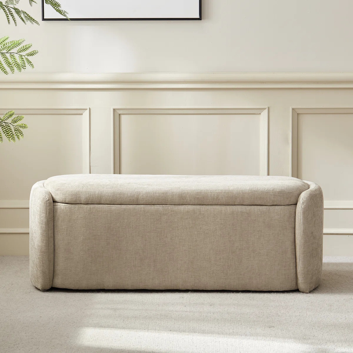 Stana Upholstered Storage Ottoman Bench with Large Hidden Storage | Wayfair North America