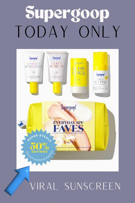 Supergoop Sale



Affordable sunscreen skincare. Viral sunscreen skincare on sale.

#LTKfindsunder50 #LTKsalealert #LTKbeauty