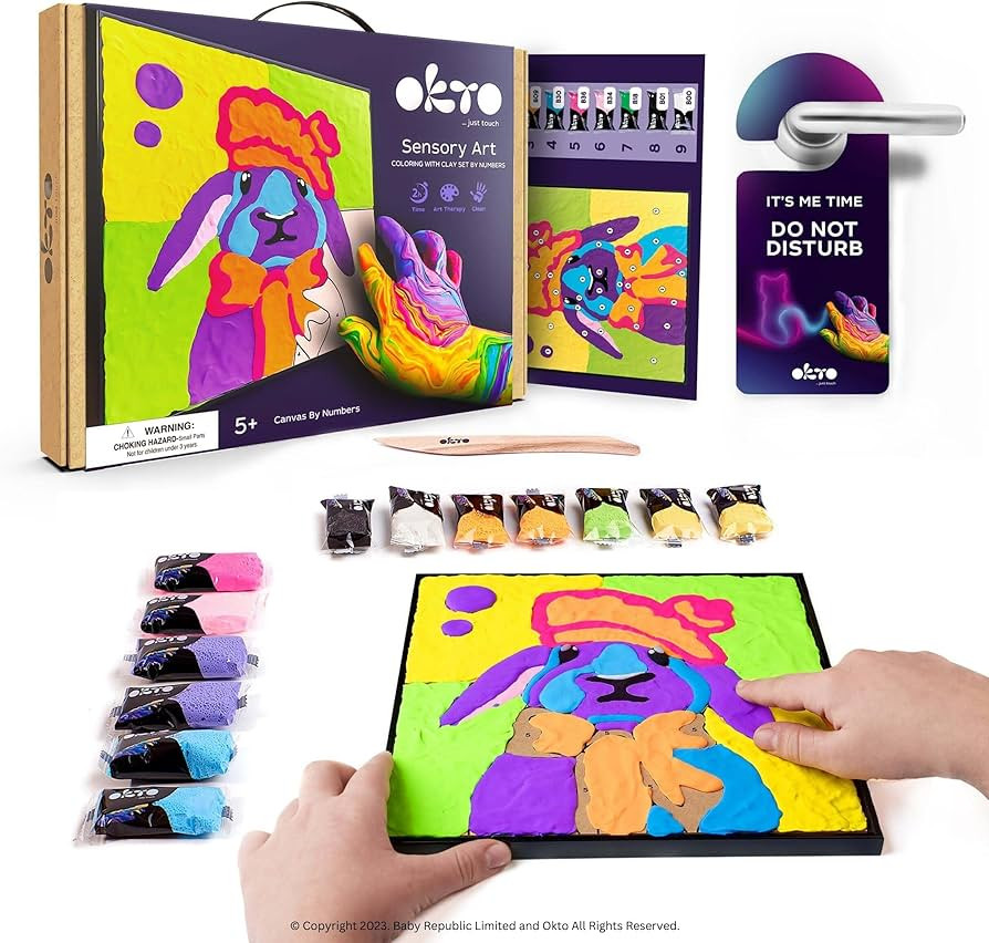 Okto Clay by Numbers Kit, Bunny | Amazon (US)