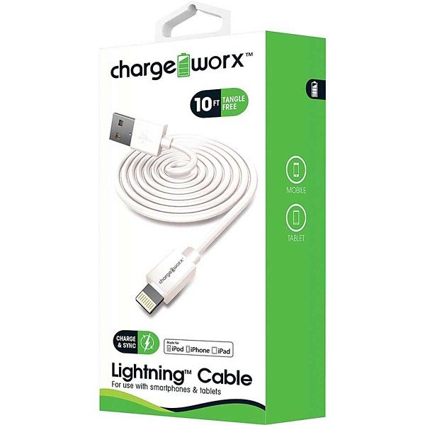 Chargeworx 10ft Lightning Sync & Charge Cable | Scheels