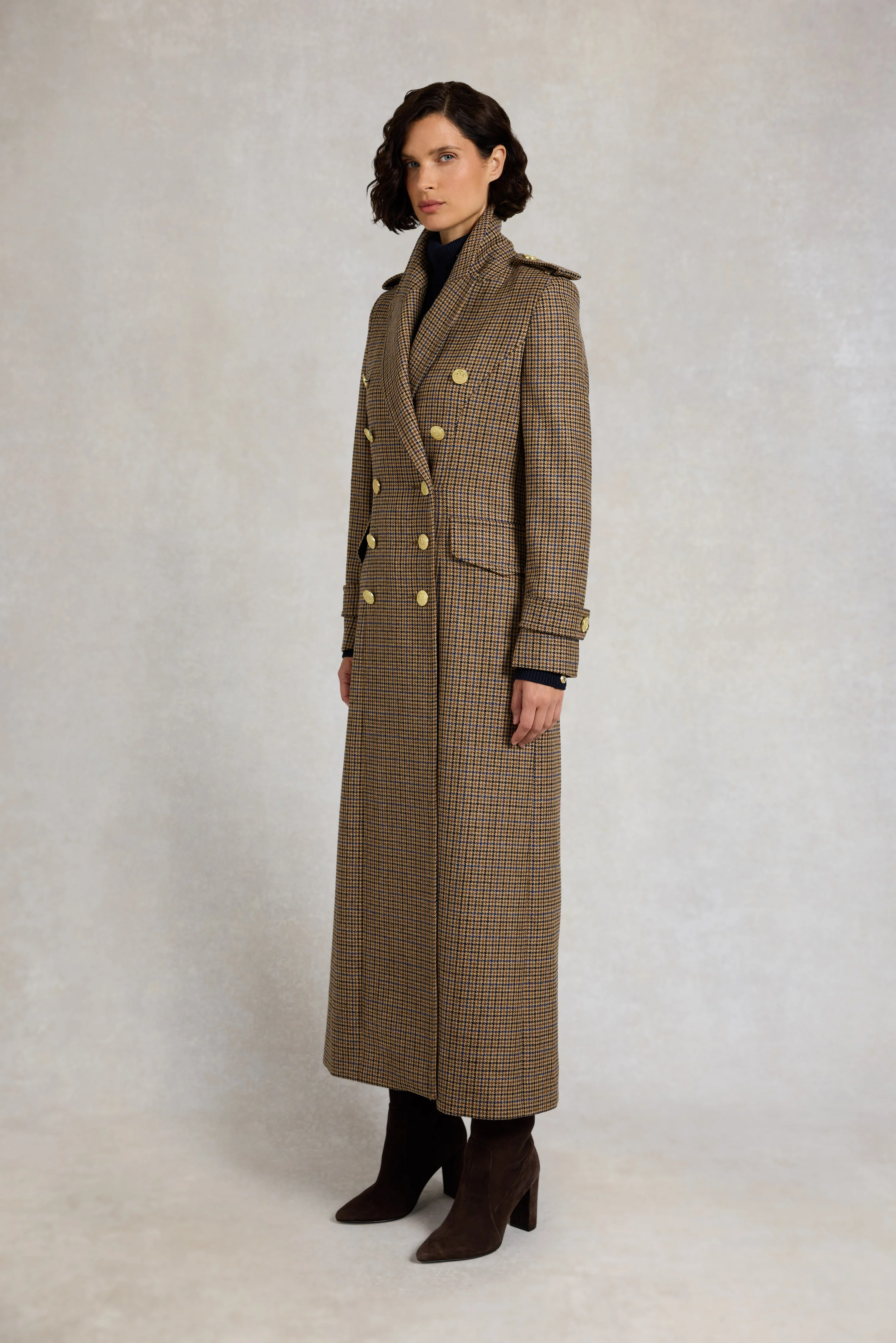 The Great Coat (Abbot Check Tweed) | Holland Cooper